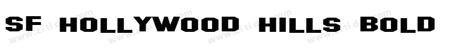 SF Hollywood Hills Bold字体转换